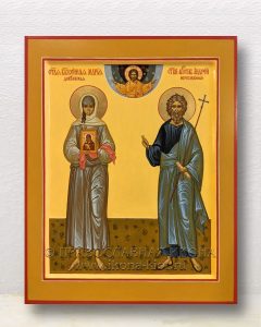 Икона «Мария Дивеевская и Андрей Первозванный» Лысьва